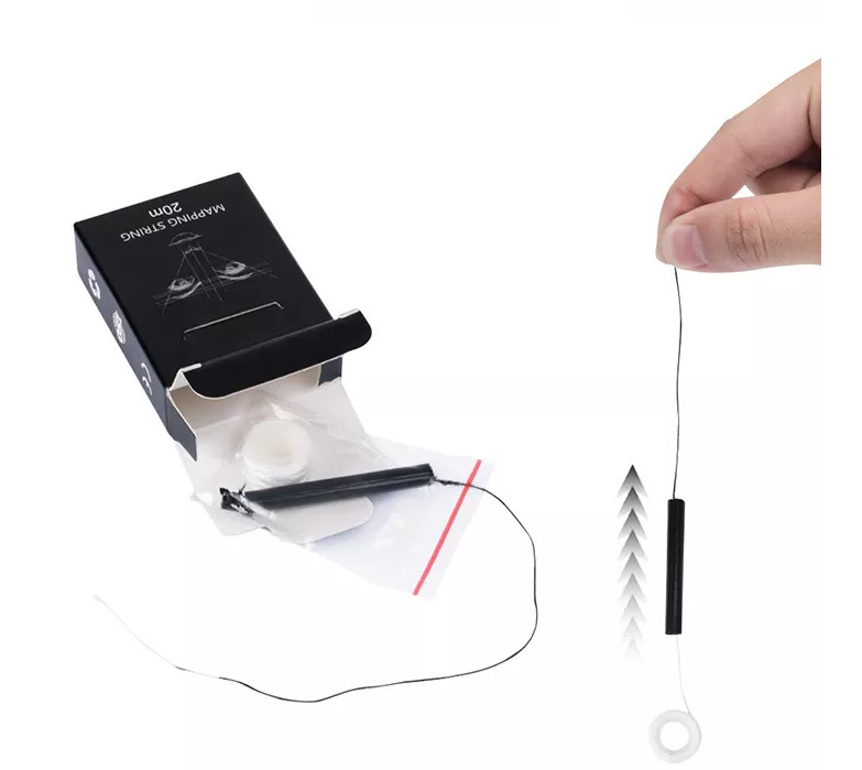 10 Meters Length Eyebrow Measuring Tool Microblading Tattoo Pre Inked Mapping String