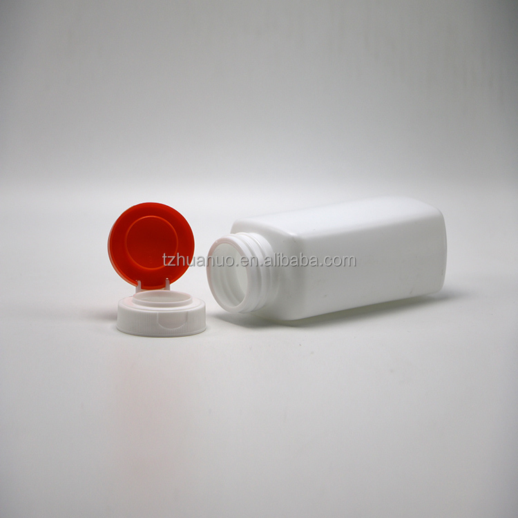 Screen Printing 190ml HDPE Square Shape Plastic Bottle for Medicine Supplement Holder