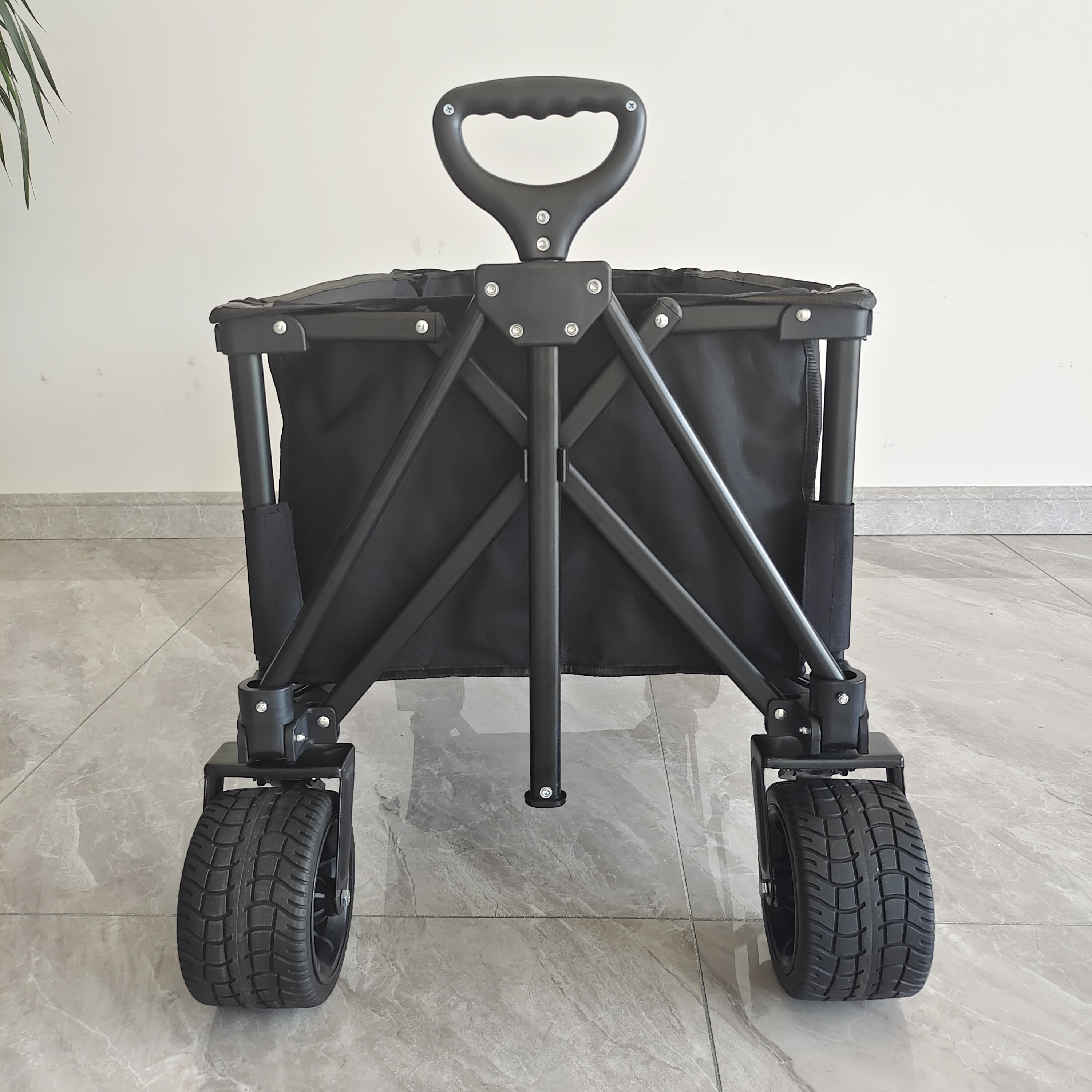 Adjustable Handle Multi Purpose Wide Wheels Welding Beach Cart Collapsible Wagon