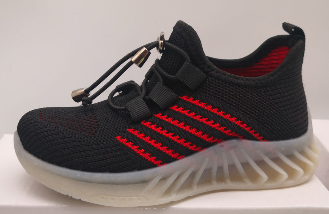 Good Quality Children Breathable Sport Running Shoes with Flyknit Upper Kids Injection Shoes Casual Shoes Footwear Sneaker Shoes Kids Fashion Shoes Shoe