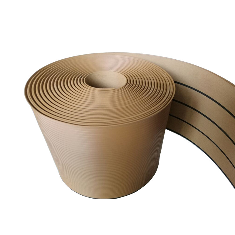 5Meter Roll 200mm Wide Artificial Teak Decking For Boats PVC