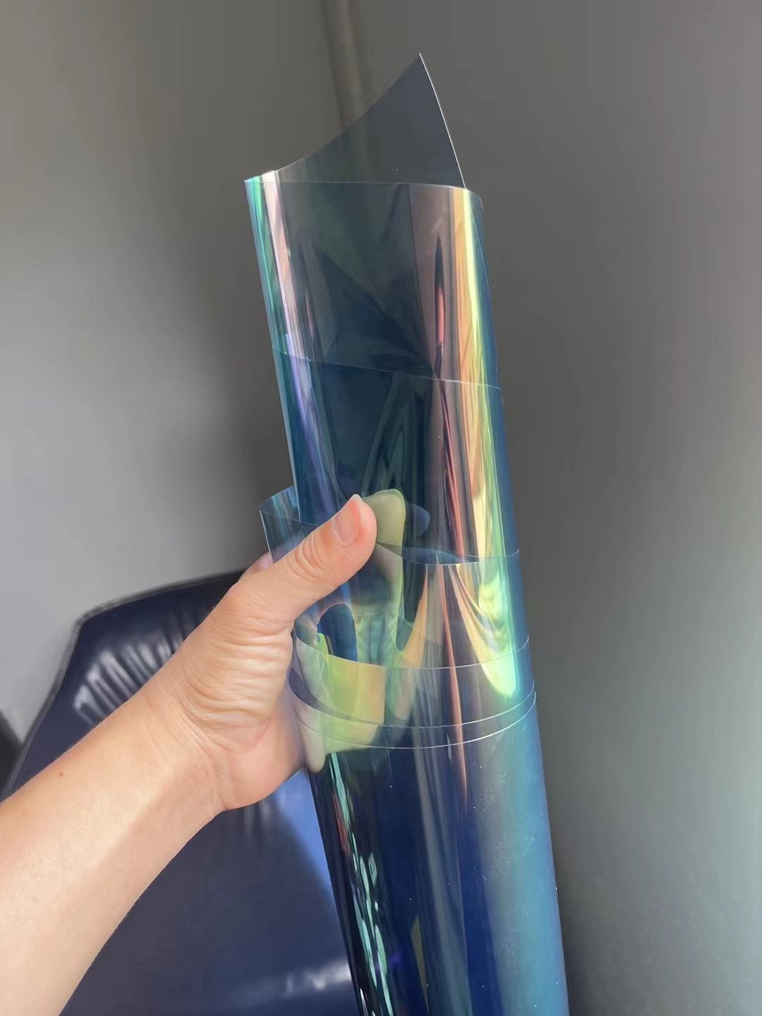 Green Magic Gold Chameleon Glass Tint IRR 97% Removable Windshield Film For Car