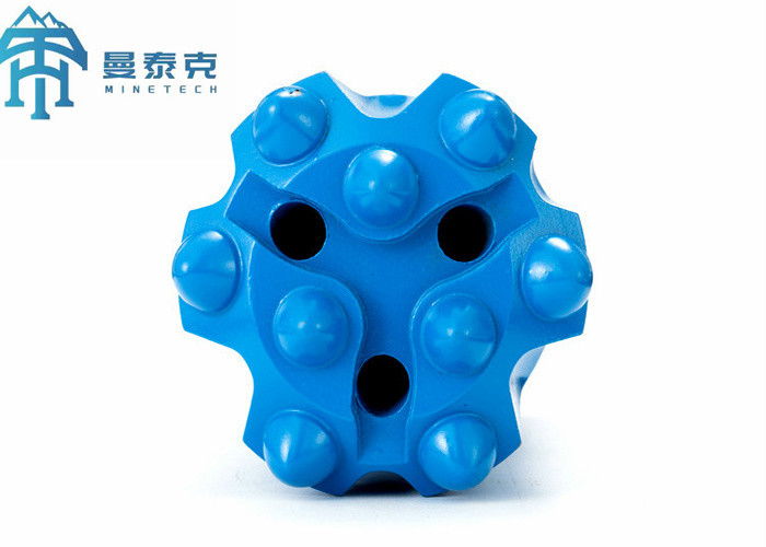 ST58 Threaded Button Bits , CNC 115MM Carbide Rock Drill Bits
