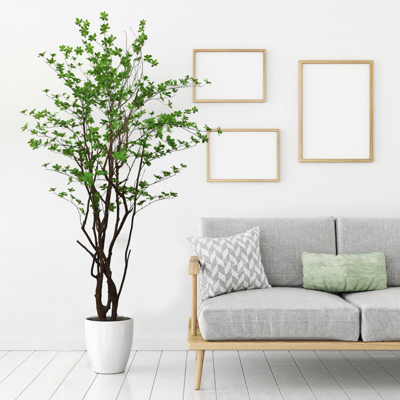 ODM Artificial Bell Tree Floor To Ceiling Home Lazy Green Plant Decoration