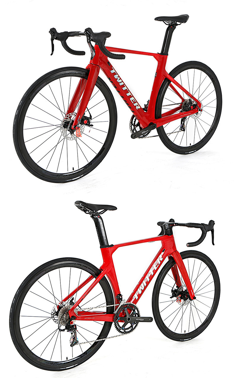 TWITTER RETROSPEC 22S Carbon Fibre Bicycle 9.1kg With Carbon Inner Cables Handlebar