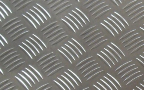 Anti Rust Aluminium Checker Plate Five Bar Natural Color For Ships / Cars Lights