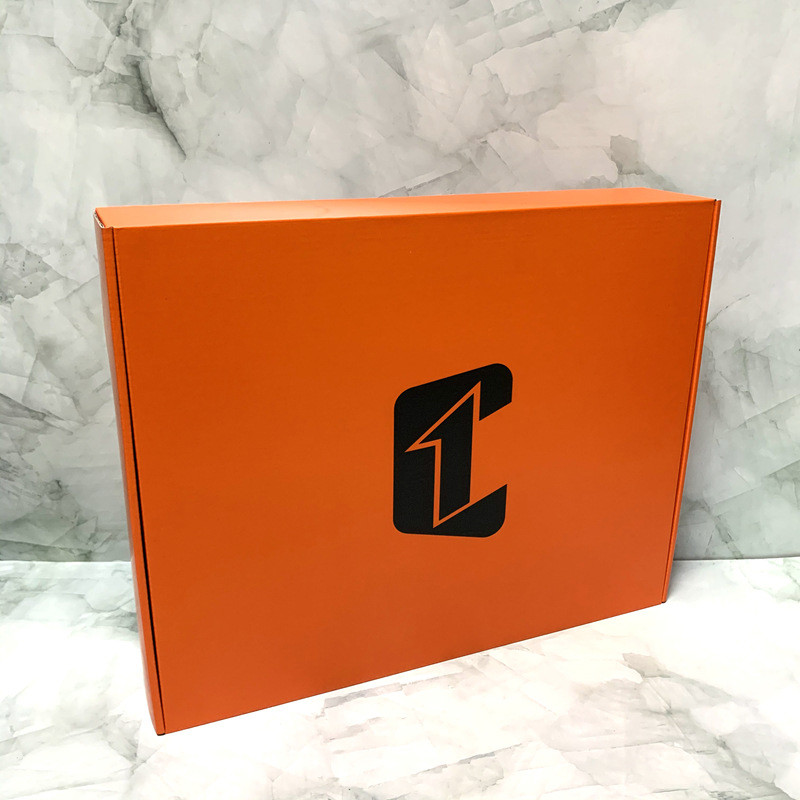 C2S Art Paper Pink Mailer Boxes Embossed Custom Corrugated Mailers