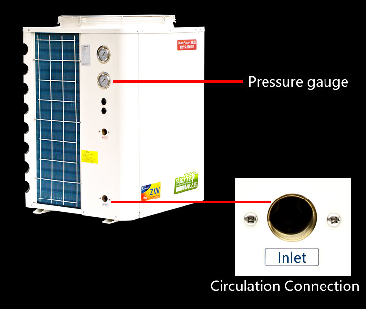 Circulation Heating Indoor Air Source Heat Pump For Hotel Room / School Dormitory