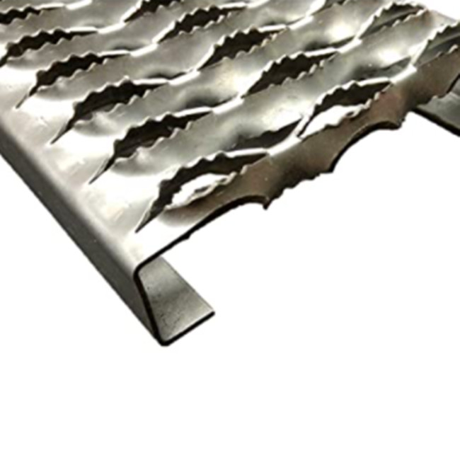 24" Width Grip Strut Walkway Safety Grating Anti Skid Aluminum Metal Sheet For Platform Walkways