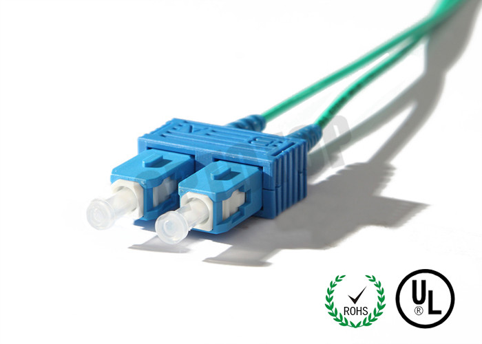 OM1 2mm SC UPC Pigtail Duplex , Fiber Optical Pigtail Durable RoHS Compliant