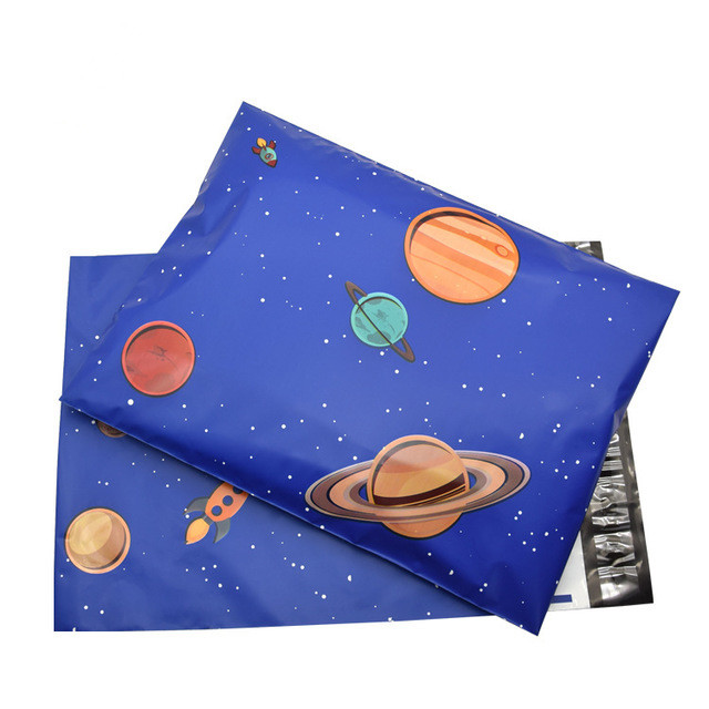 CMYK Printing Patterned Custom Mailing Satchels 0.12mm Thickness