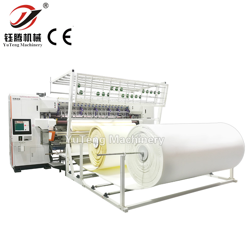 Multi Needle Computerized Chain Stitch Quilting Machine For Mattress Shuttleless