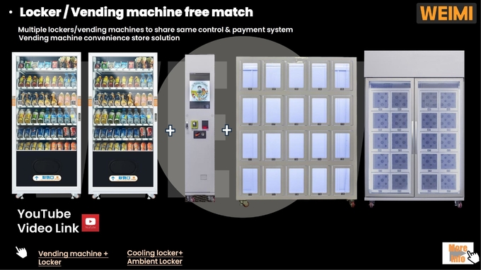 Micron Exported Globally Customized Locker Vending Machine For Eggs Cheese Fresh Flowers Vending Machine