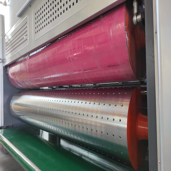 4 Colours Corrugated Carton Flexo Printing Machine With Slotting Die Cutting 250pcs/min