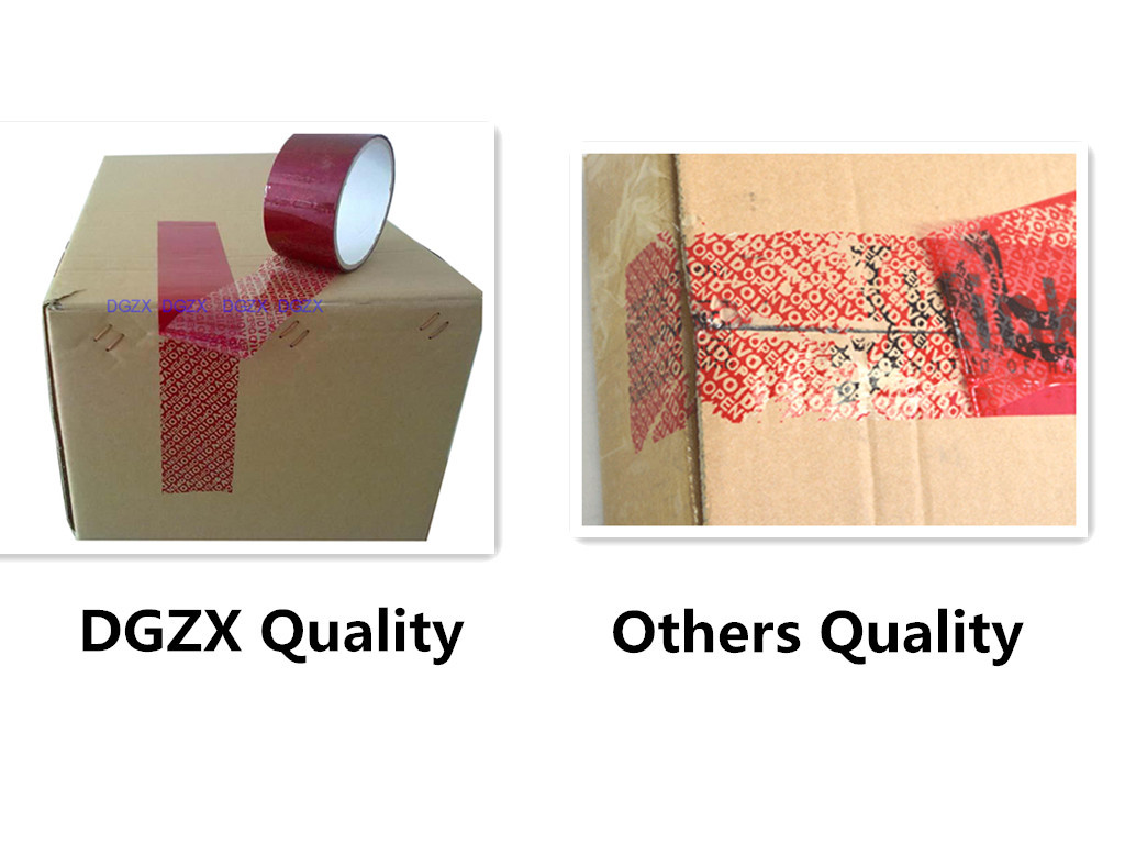 Blue VOID Stock Tamper Proof Security Seal Tape For Carton Sealing