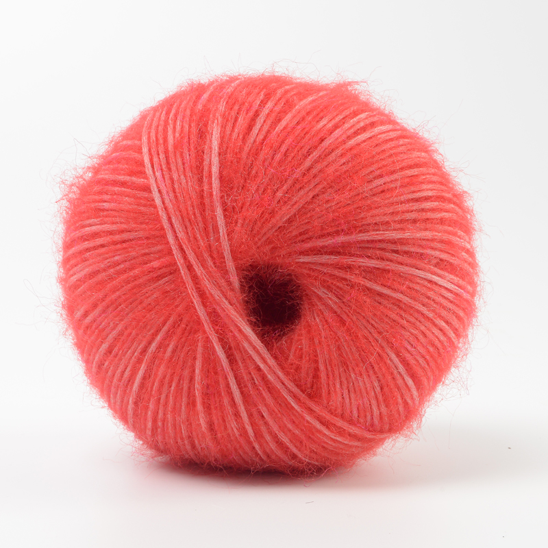 Recycle Polyester GRS Wool Alpaca Yarn Acrylic Nylon Air Covered Yarns For Hand Knitting