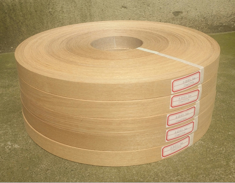 Fleece Backed Chinese Ash Wood Veneer Edge Banding Chinese Ash Edgebanding Veneer