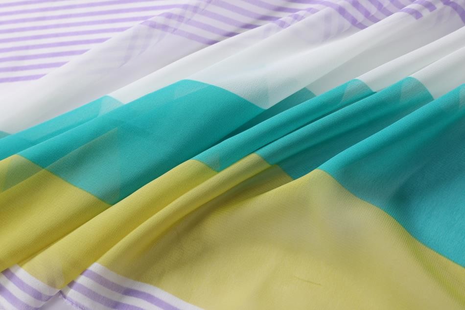75gsm 75d Patterned Polyester Fabric 57" Poly Chiffon For Ladies' Dresses