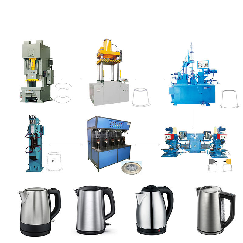 PLC Control Kettle Making Machine For Stainless Steel Electric Kettle Production