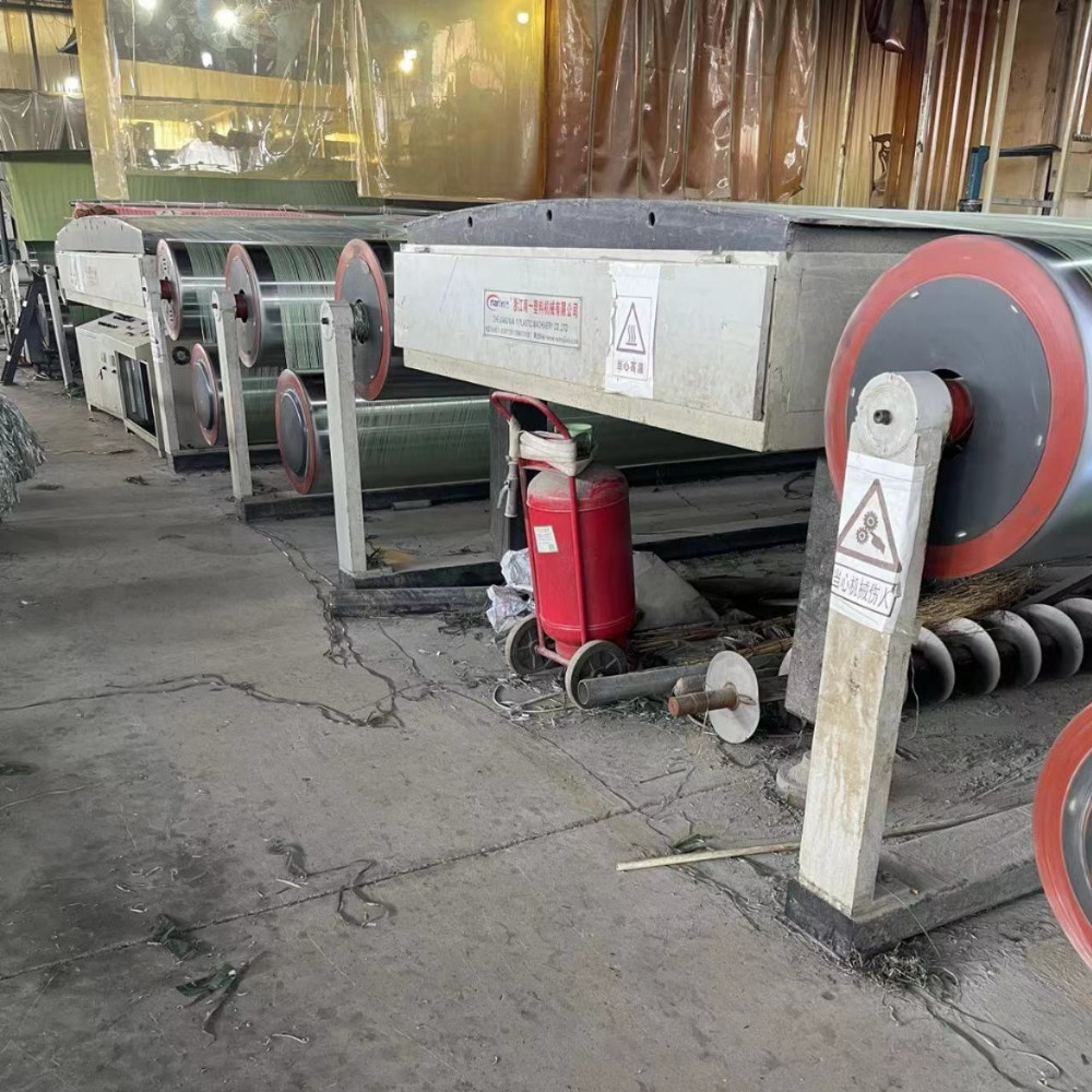 4500kg/24hours Used Plastic Drawing Machine Polypropylene Flat Yarn Tape Extrusion Line