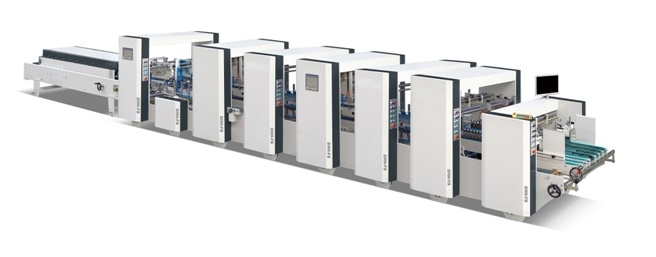 Mini Box Automatic Folder Gluer, Mini Box Folding + Gluing + Pressing, auto counting