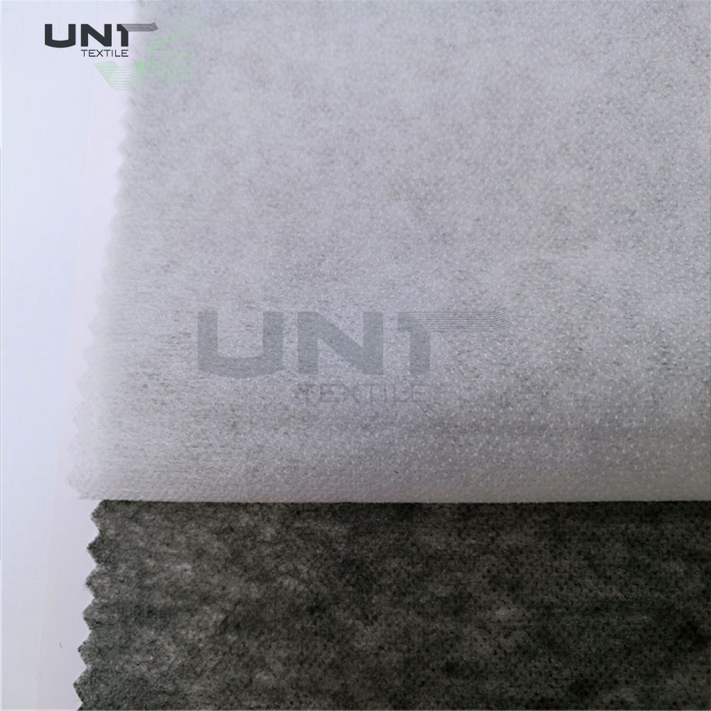 Polyester Double Dot Non Woven Interlining Rolls For Bonding Clothing