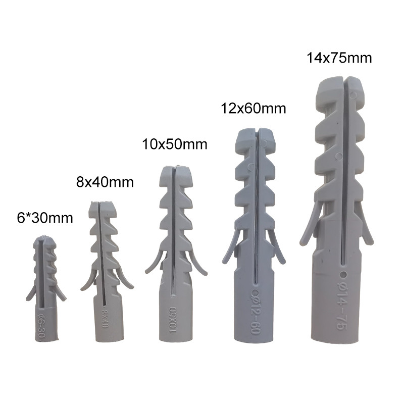 Green Nylon Concrete Anchors / Plastic Wall Plug Anchor 30-50mm Length