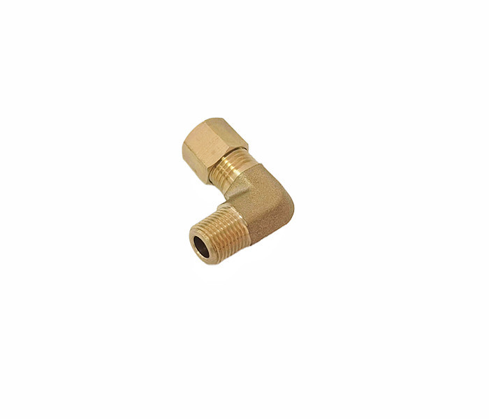Brass Compression Tube Fitting 90 Degree Male Elbow Tube OD x NPT Male 1/4"