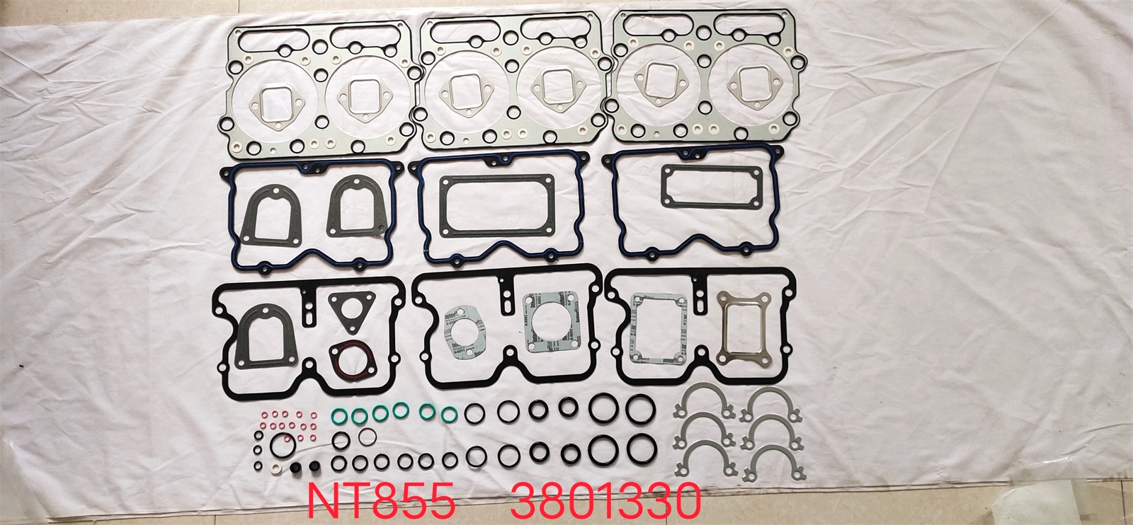 6 Cylinder Engine NT855 Engine Gasket Kits 3801330 3004673 3804276