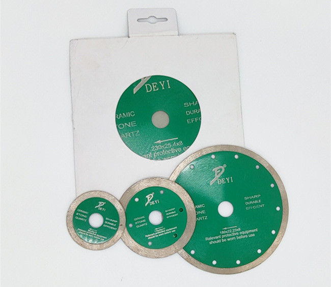 Blue Continue Rim Wet Sintered Diamond Disc Cutting Blade Dia 75mm 105mm