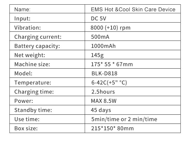 Professional Galvanic Massage 2 In 1 EMS Beauty Device