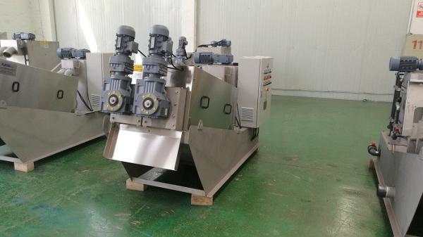 WWTP Sludge Dewatering Machine , Volute Dewatering Press Municipal Wastewater