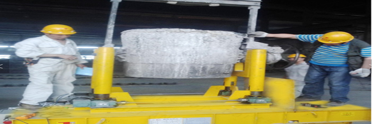 high temperature resistance ladle transfer car with anti explosion transfer cart steel plant die bogie