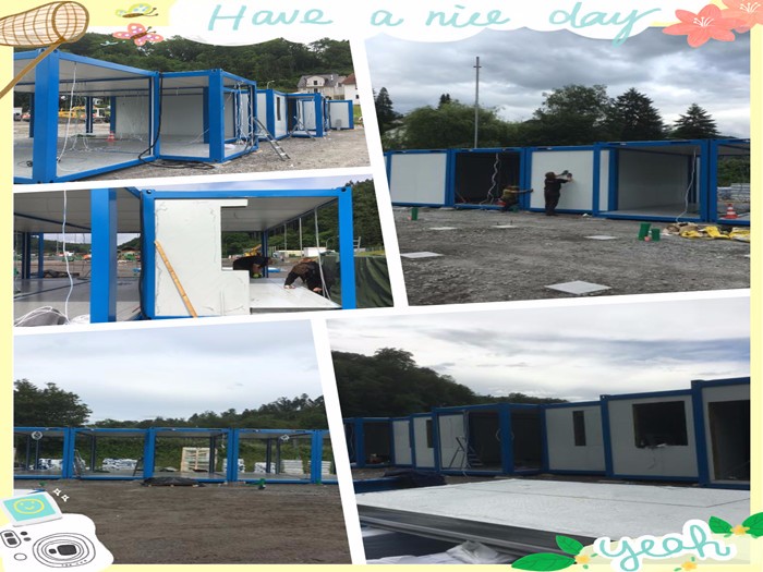 2016 pretty design newly modular container building refugee project in Germany