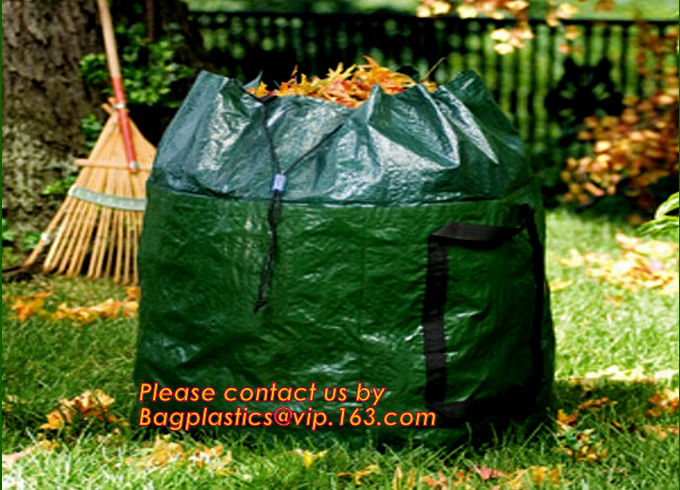 Heavy Duty Pp Garden Bag, Self-Standing Tip Bags, Make Yard Clean-Up Easy Tipping Bag, Garden Sack, Leaf Sack