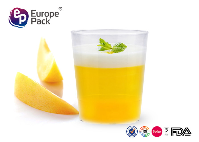 6.3g 5ml 2OZ Plastic Disposable Shot Glasses For Desserts Plastic Containers