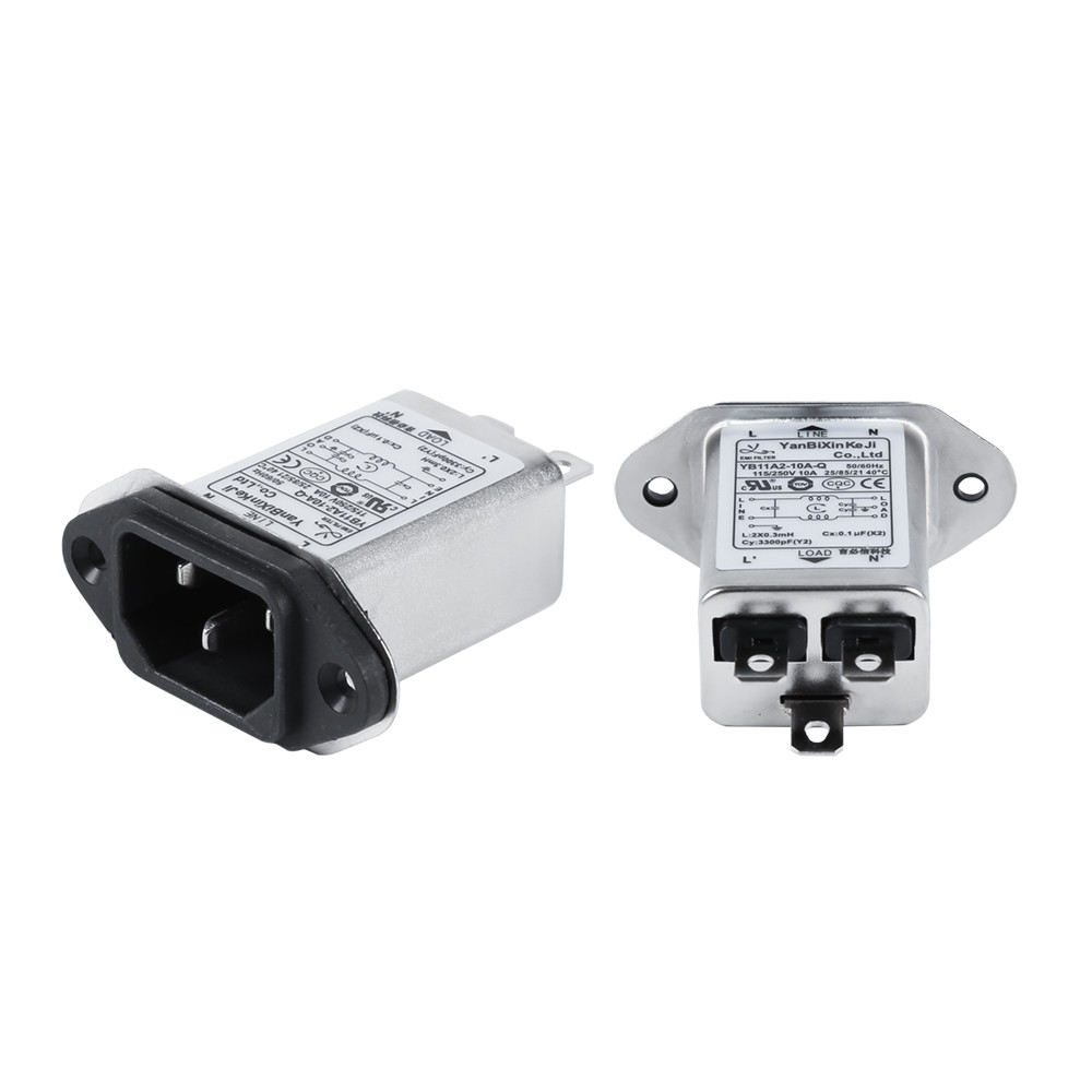 IEC Inlet EMI Filter 1A-10A 110V Single Socket Noise Filter For Power Switch