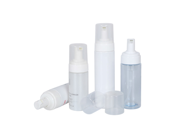 Customized Color PET Foaming Shampoo Shower Bottle OD 48mm
