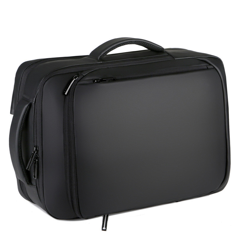 Black BSCI Business Travel Backpack Laptop Teenager Mens Backpack With Charger
