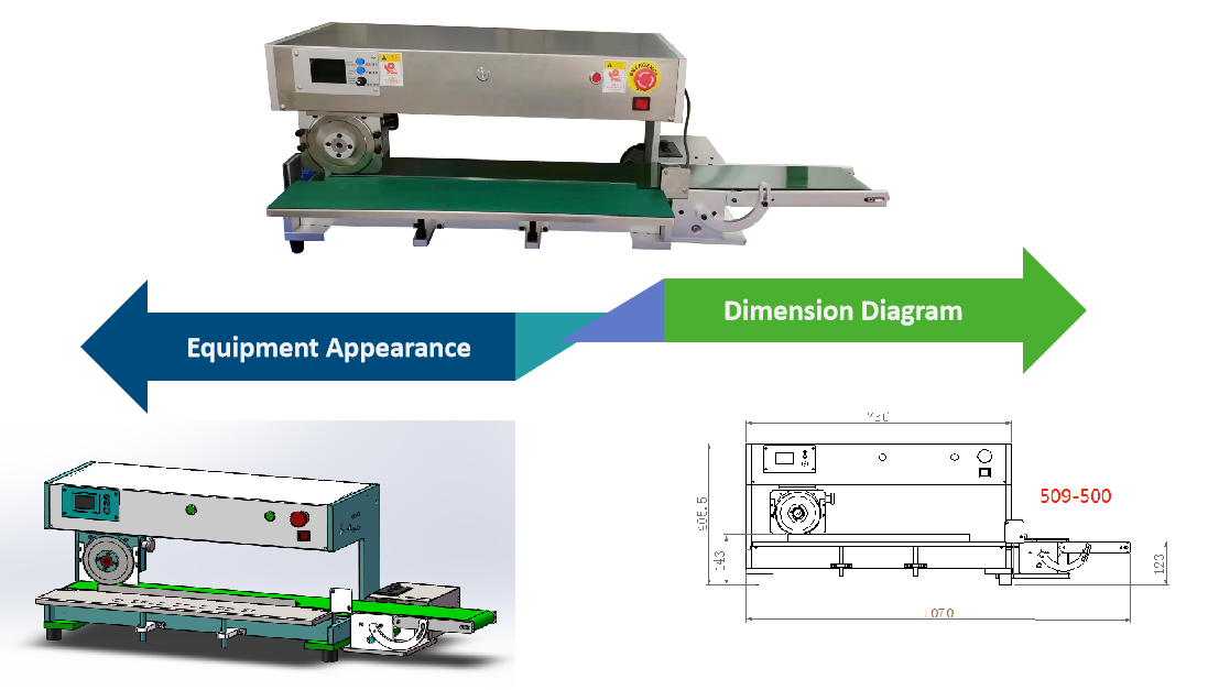 Semi Automatic Pcb V Groove Cutting Machine Adjustable Speed Blade Independent