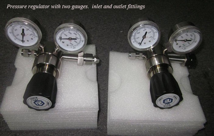 Specialty Gas Two Gauge CGA580 Nitrogen High Pressure Regulator