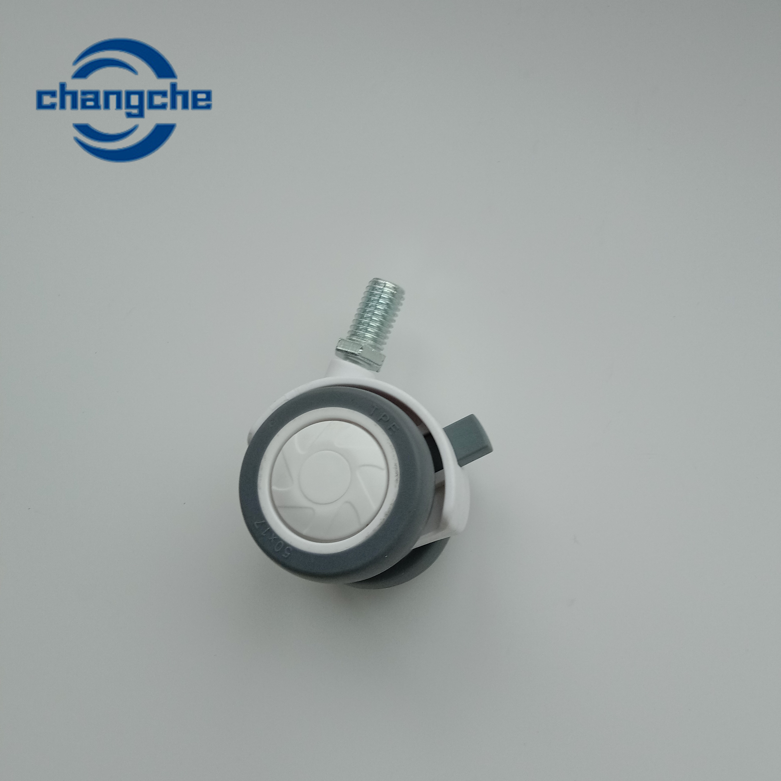 Precision Ball Bearing Hospital Caster Wheels 1 Inch Wheel Width Stem Length 1.5 Inch