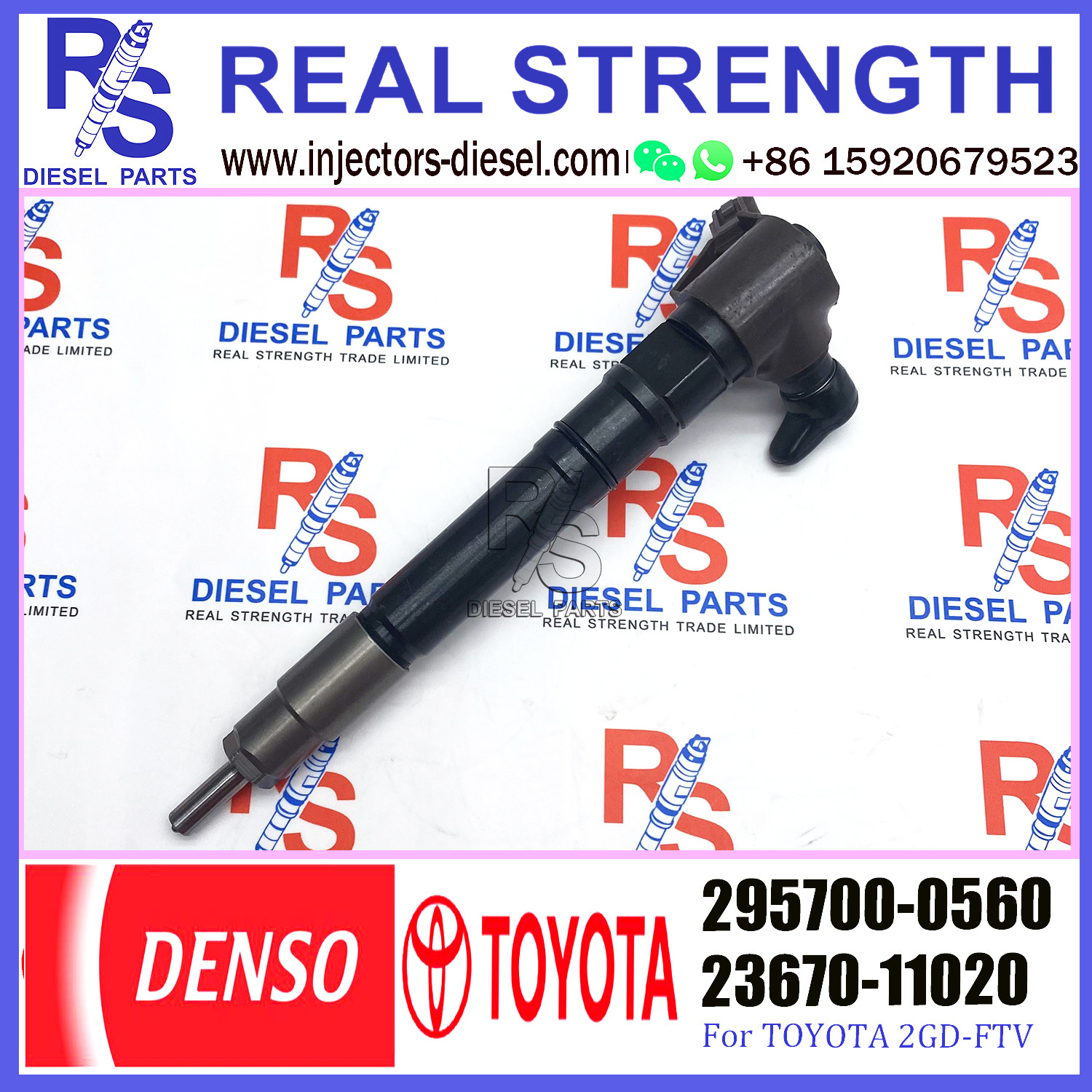 Common Rail Injector Assembly 95700-0560 23670-0E020 23670-09430 23670-11020 for TOYOTA Hilux 2GD-FTV