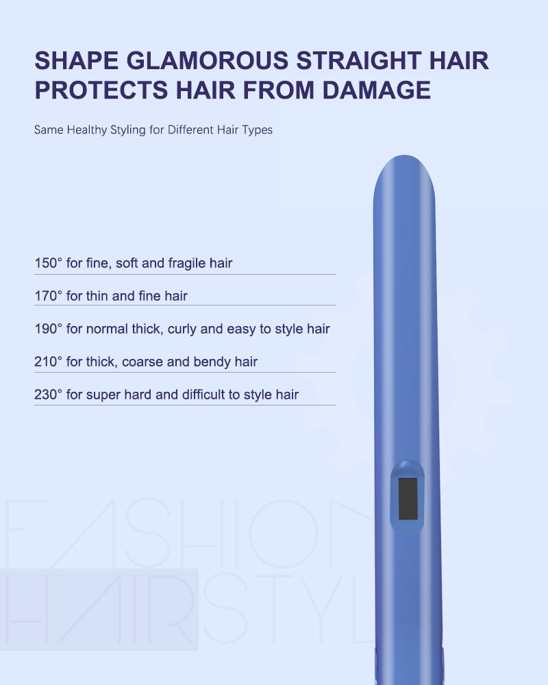Titanium Flat Iron Straightener 1000w Professional Infrared Cordless