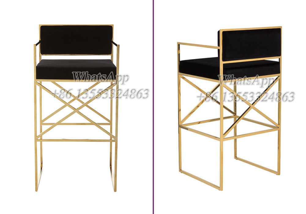 Black Cushion Wedding Bar Chairs For Sale Cheaper Price (YS-100)
