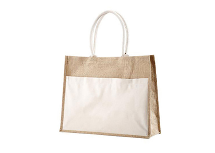 Fantastic Reusable Washable Tote Bags Burlap Jute Shopping Bag With Custom Logo