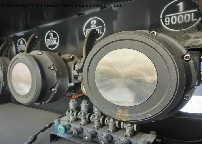 53m3 Steel Fuel Tanker Semi Trailer 4 Axles For Diesel ,Oil , Gasoline, Kerosene Transport 50Ton
