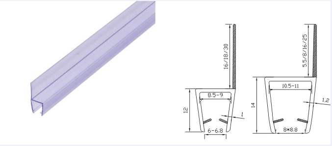 Shower Silicone Seal Strip for 120 Inch Glass Door Prevent Leaks and Stop Water Damage