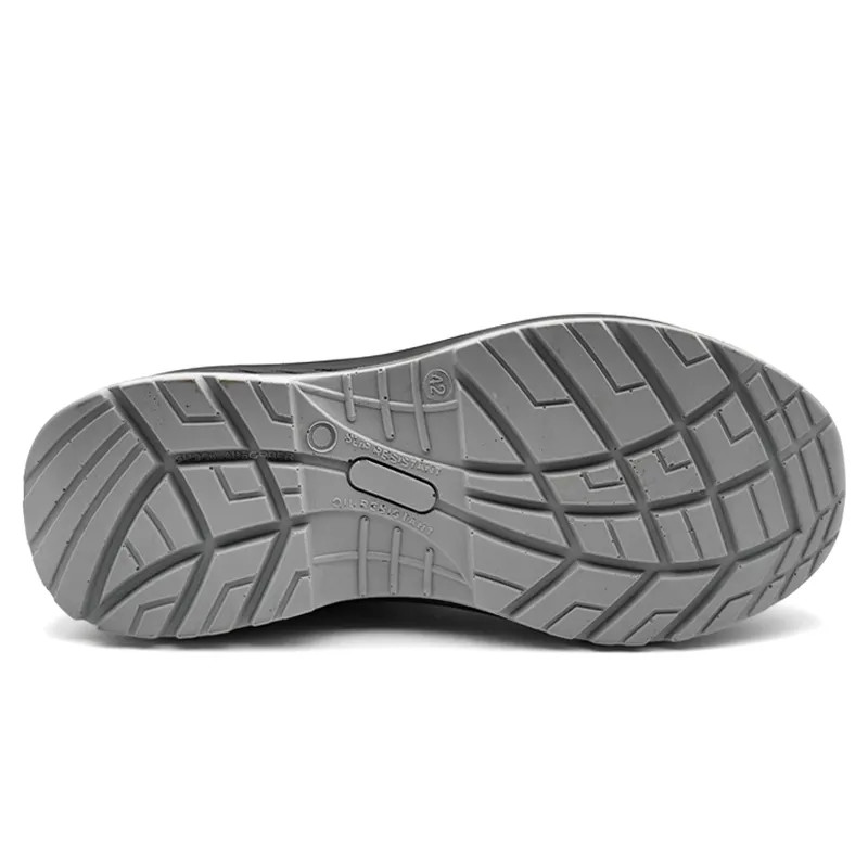 Low Cut Suede Leather Shoes Grey Steel Toe Waterproof Shoes S3
