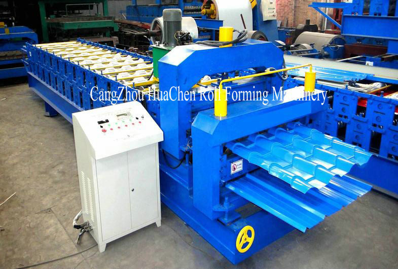 Double Layer Cold Roll Forming Equipment For Color Steel Plate , Hydraulic Control System